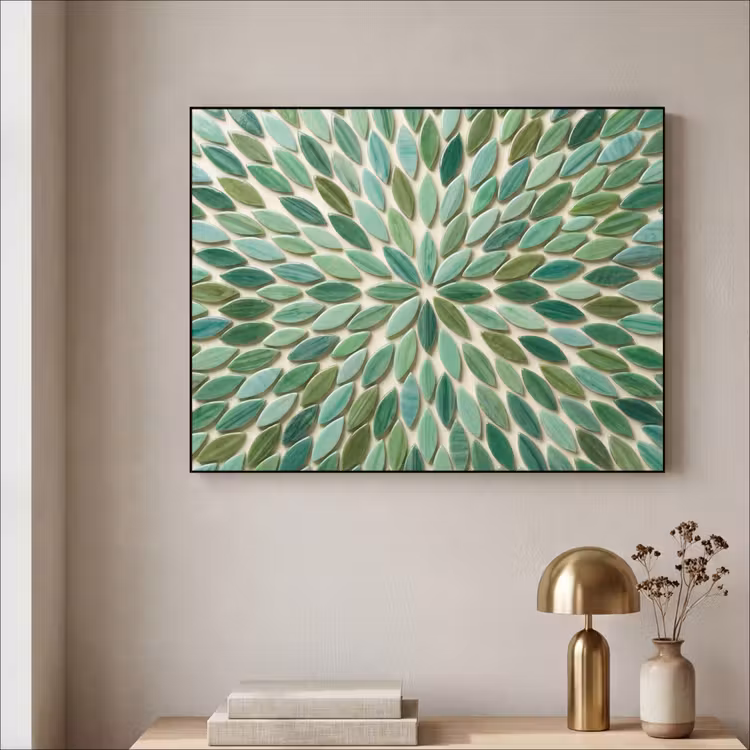 Art Frame - Patroon - Blad - Groen - Abstract — 3