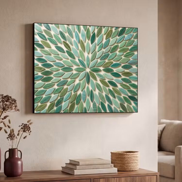 Art Frame - Patroon - Blad - Groen - Abstract — 4