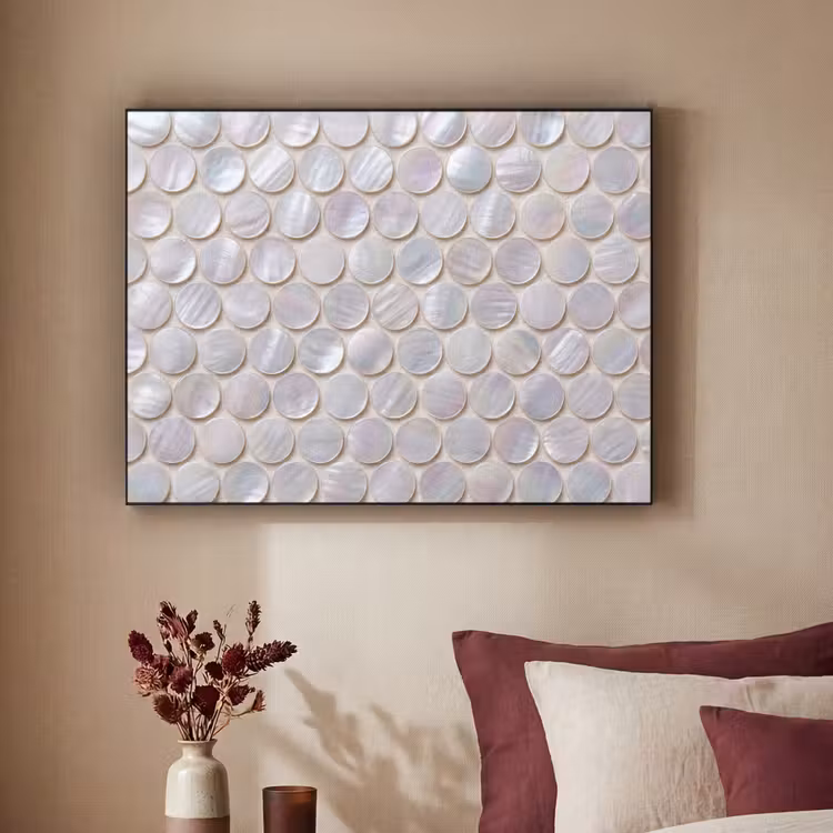 Art Frame - Patroon - Cirkels - Abstract - Modern - Wit — 2
