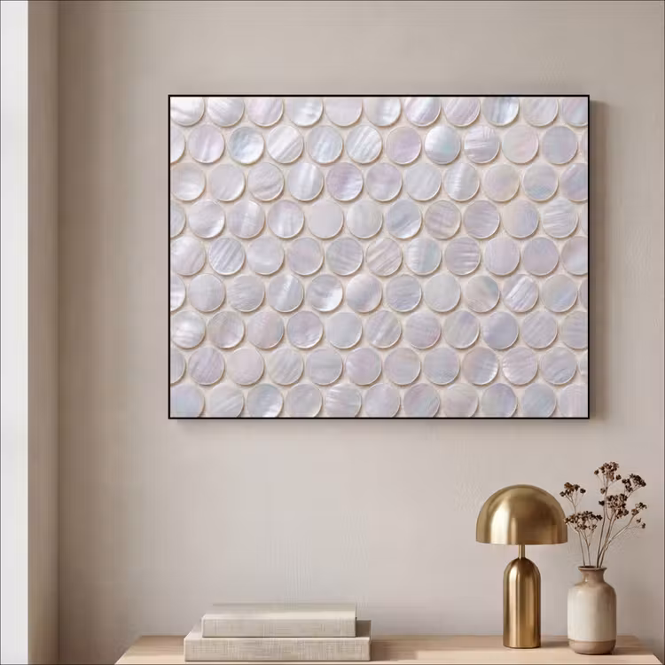 Art Frame - Patroon - Cirkels - Abstract - Modern - Wit — 3