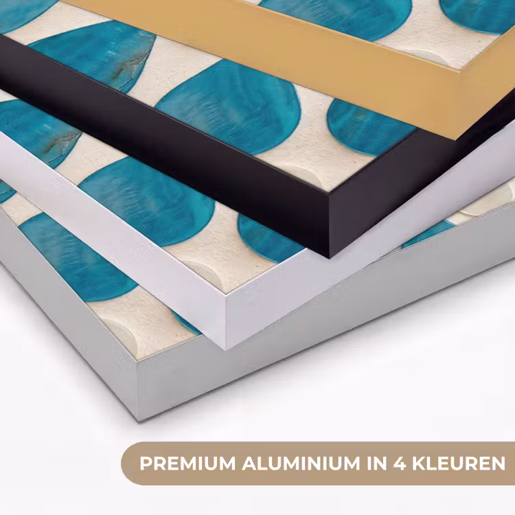 Art Frame - Patroon - Mozaïek - Schelpen - Abstract - Turquoise — 5