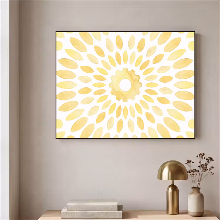 Art Frame - Abstract - Geometrisch - Stralend - Geel — 3