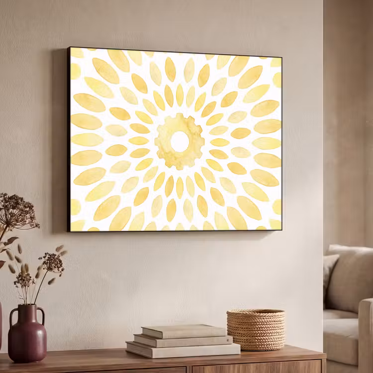 Art Frame - Abstract - Geometrisch - Stralend - Geel — 4