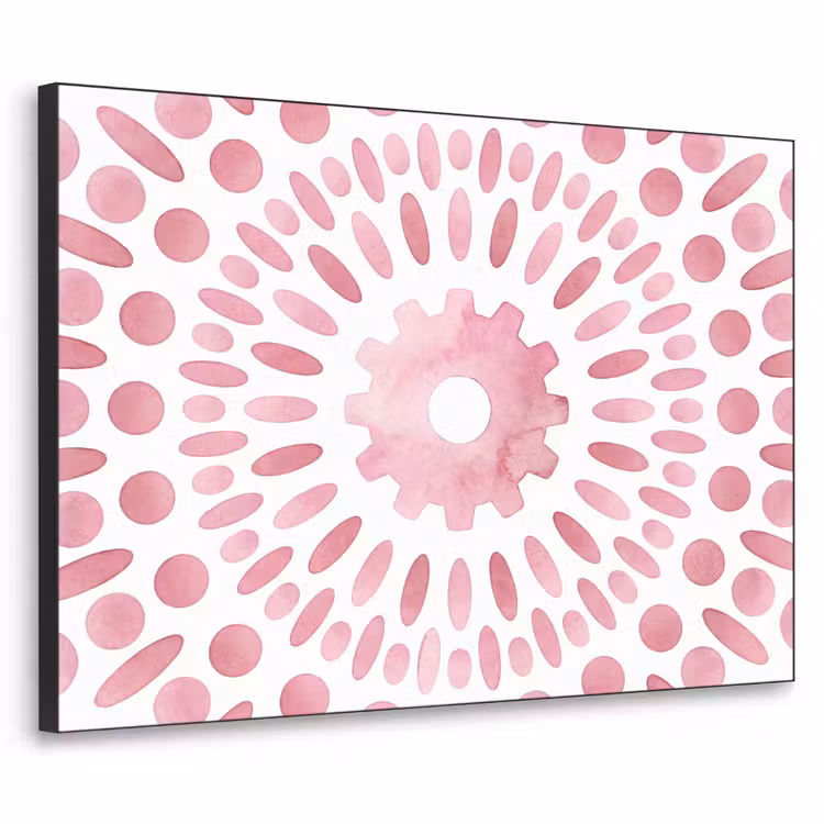 Art Frame - Abstract - Vormen - Patroon - Aquarel - Roze — 1