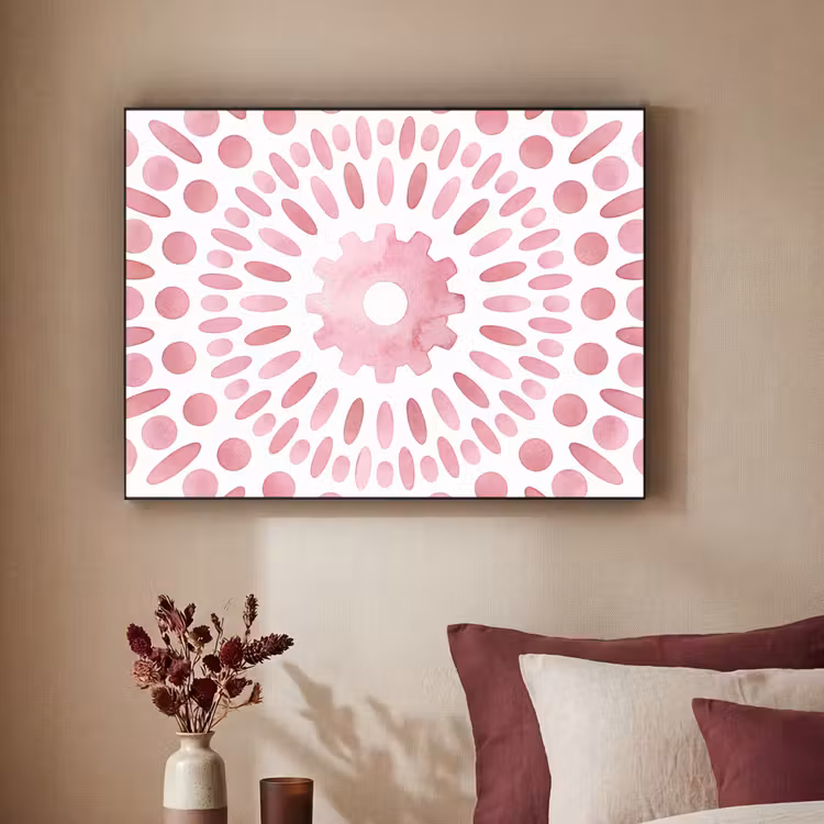 Art Frame - Abstract - Vormen - Patroon - Aquarel - Roze — 2
