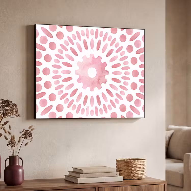 Art Frame - Abstract - Vormen - Patroon - Aquarel - Roze — 4