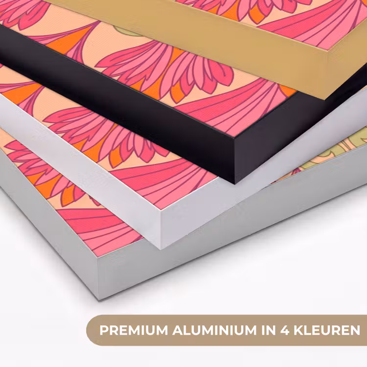 Art Frame - Bloemen - Patroon - Abstract - Roze - Decoratief — 5