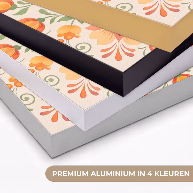 Art Frame - Bloemen - Patroon - Decoratief - Oranje — 5