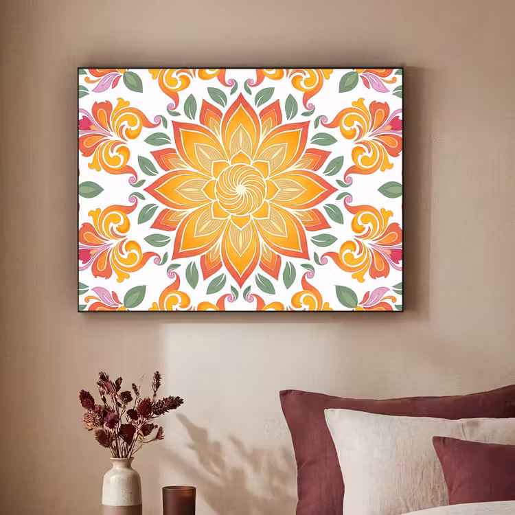Art Frame - Mandala - Bloemen - Decoratie - Kleurrijk - Abstract — 2