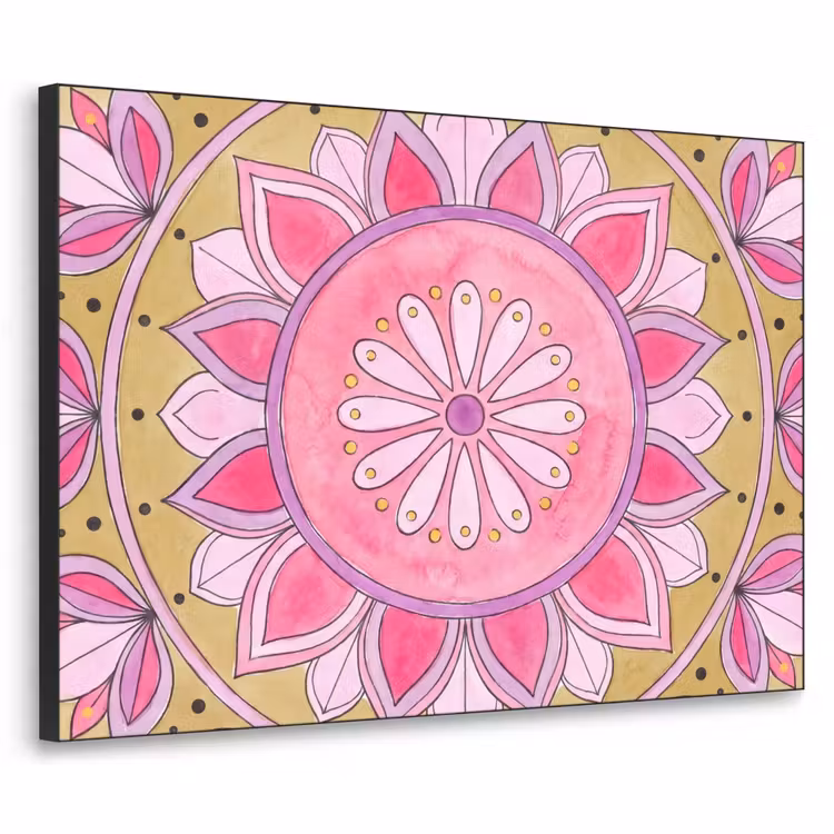 Art Frame - Mandala - Patroon - Kunst - Aquarel - Roze — 1