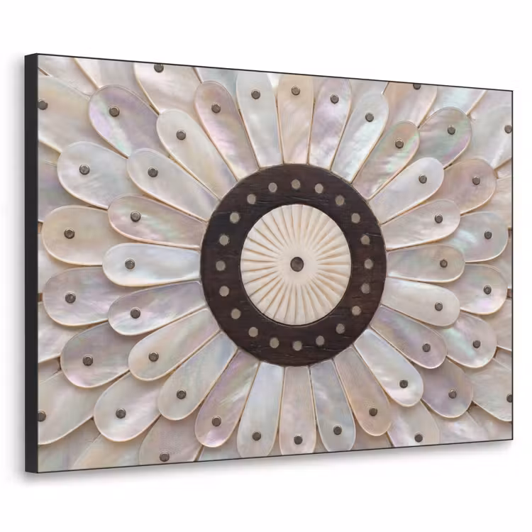 Art Frame - Parelmoer - Patroon - Decoratie - Ambacht - Wit — 1