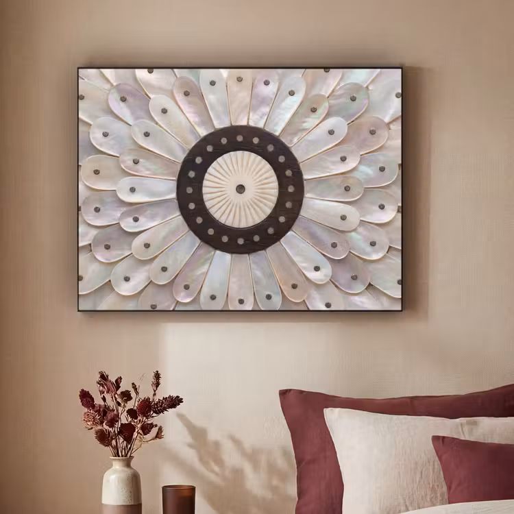 Art Frame - Parelmoer - Patroon - Decoratie - Ambacht - Wit — 2