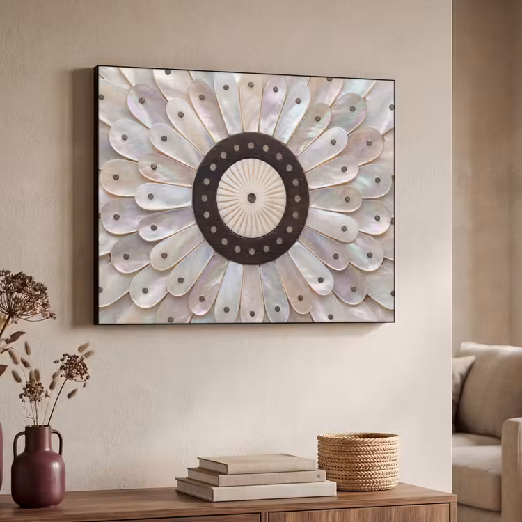 Art Frame - Parelmoer - Patroon - Decoratie - Ambacht - Wit — 4