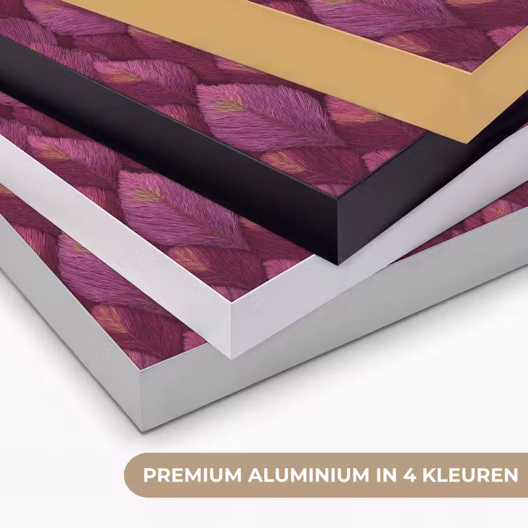 Art Frame - Bladeren - Patroon - Burgundy — 5