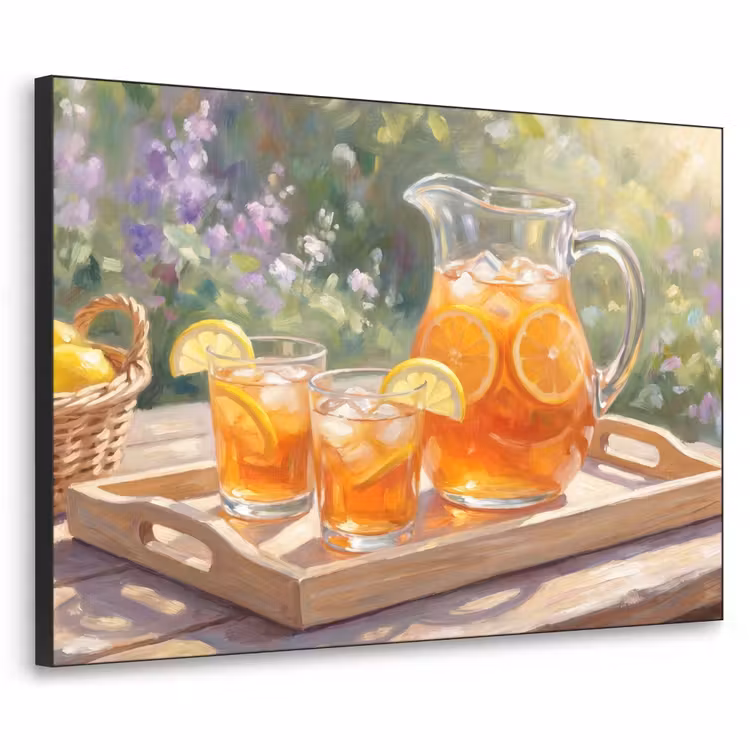 Art Frame - Drank - Citroen - Zomer - Tuin - Geel — 1