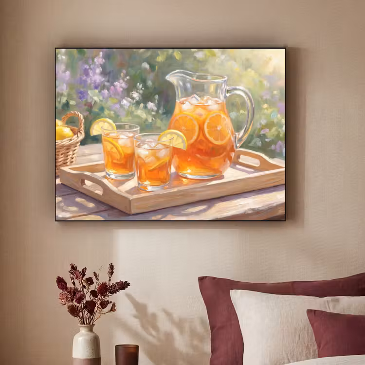 Art Frame - Drank - Citroen - Zomer - Tuin - Geel — 2