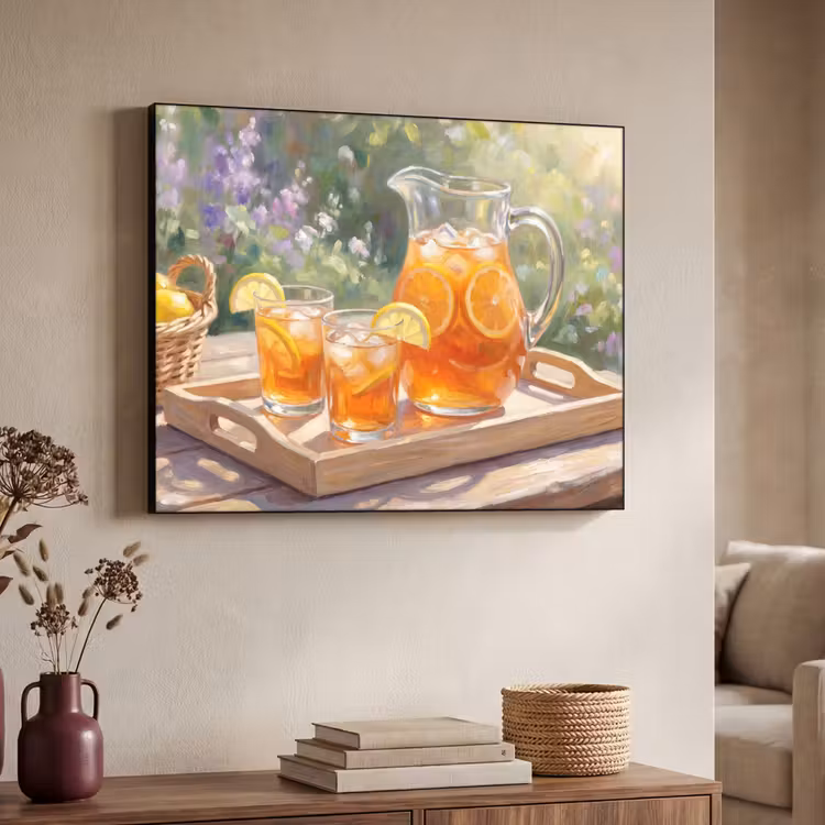 Art Frame - Drank - Citroen - Zomer - Tuin - Geel — 4