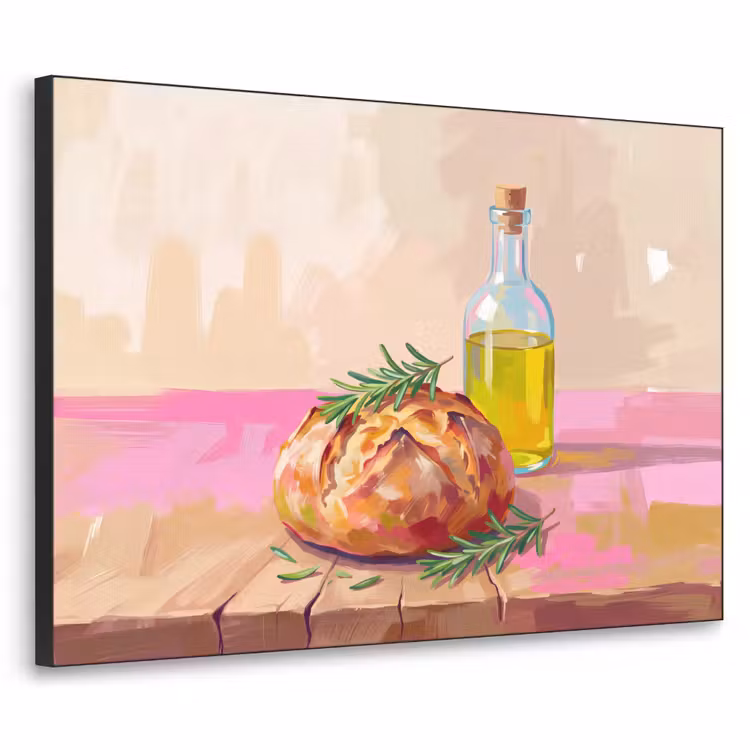 Art Frame - Eten - Brood - Olijfolie - Abstract - Keuken — 1
