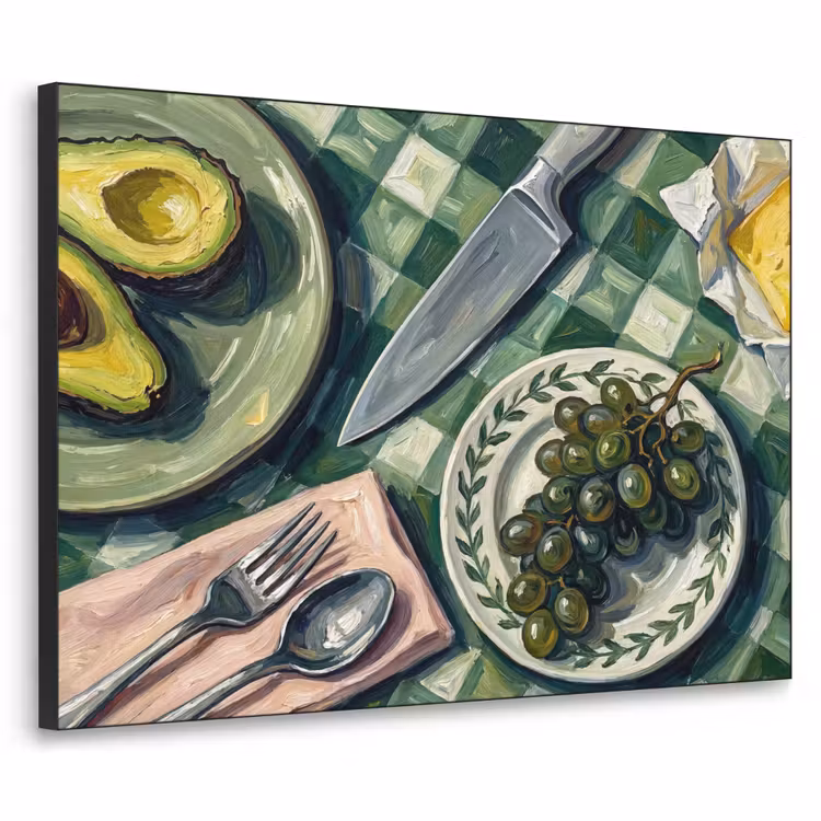 Art Frame - Eten - Ontbijt - Tafel - Modern - Groen — 1