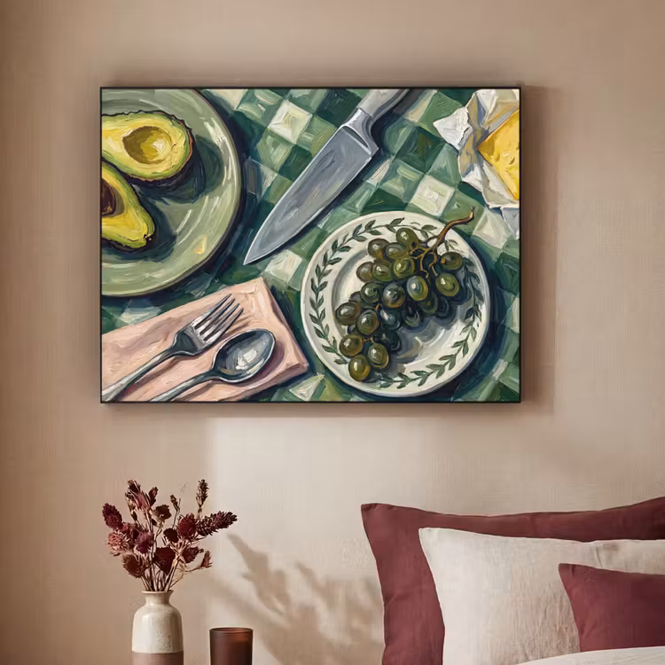Art Frame - Eten - Ontbijt - Tafel - Modern - Groen — 2