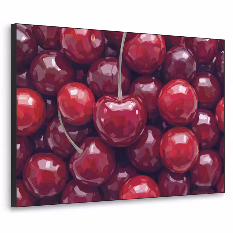 Art Frame - Fruit - Kersen - Eten - Modern - Rood — 1