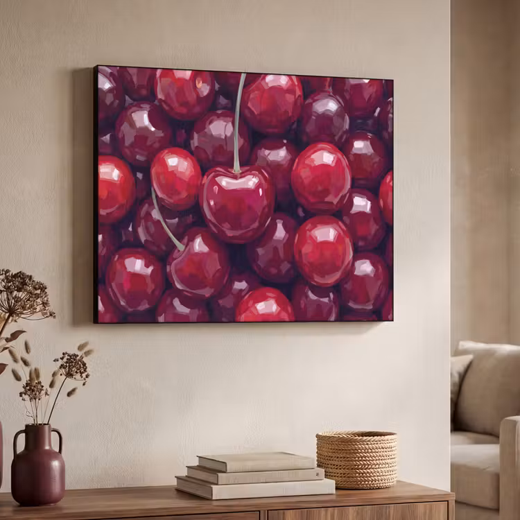 Art Frame - Fruit - Kersen - Eten - Modern - Rood — 4
