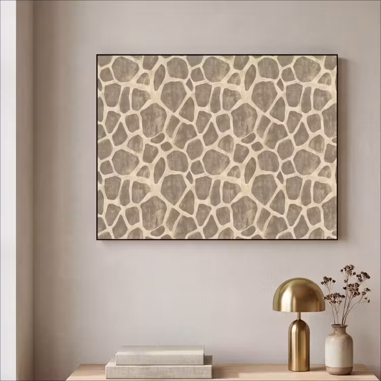 Art Frame - Giraf - Patroon - Beige - Bruin — 3