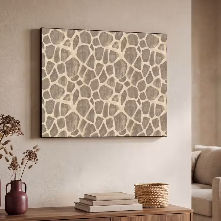 Art Frame - Giraf - Patroon - Beige - Bruin — 4