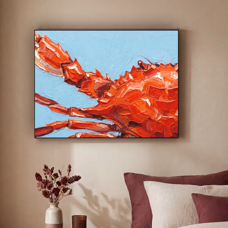 Art Frame - Krab - Zee - Dieren - Abstract - Rood — 2