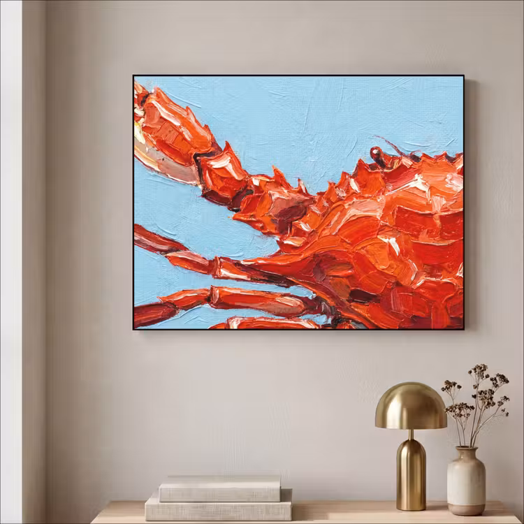 Art Frame - Krab - Zee - Dieren - Abstract - Rood — 3