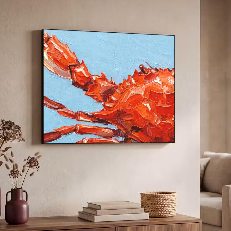 Art Frame - Krab - Zee - Dieren - Abstract - Rood — 4