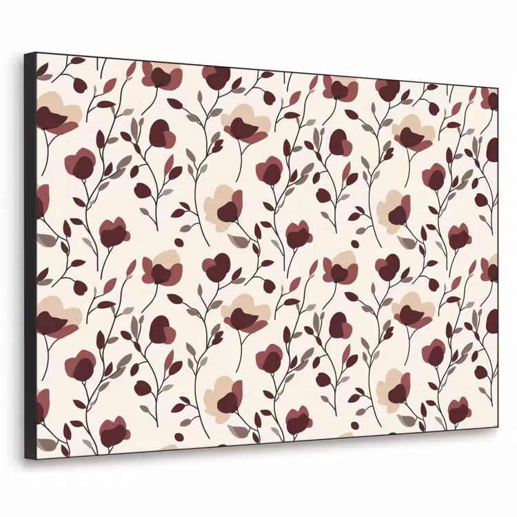 Art Frame - Bloemen - Botanisch - Bordeaux — 1
