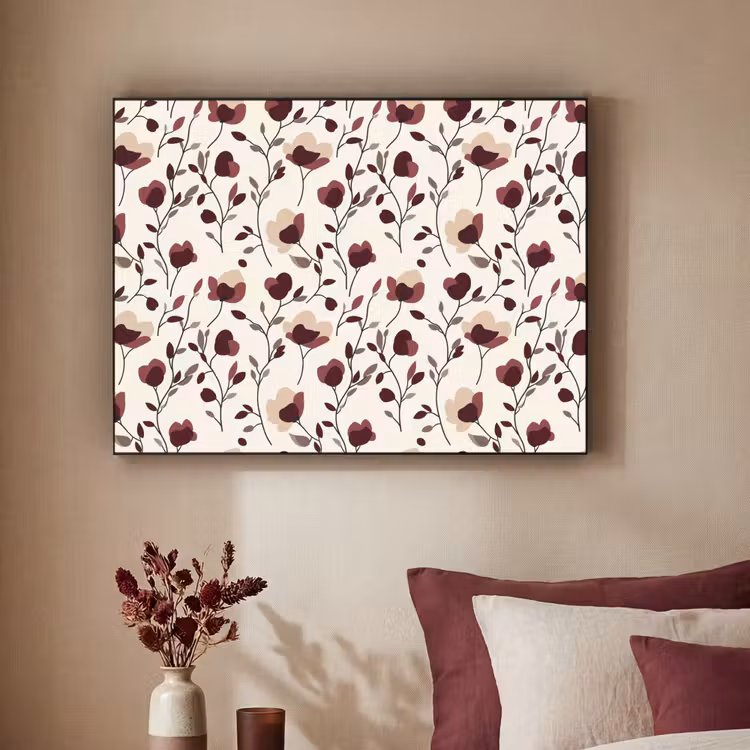 Art Frame - Bloemen - Botanisch - Bordeaux — 2
