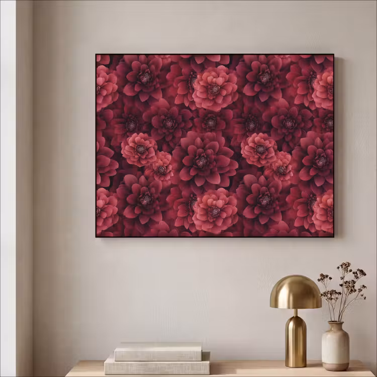 Art Frame - Dahlias - Bloemen - Rood — 3