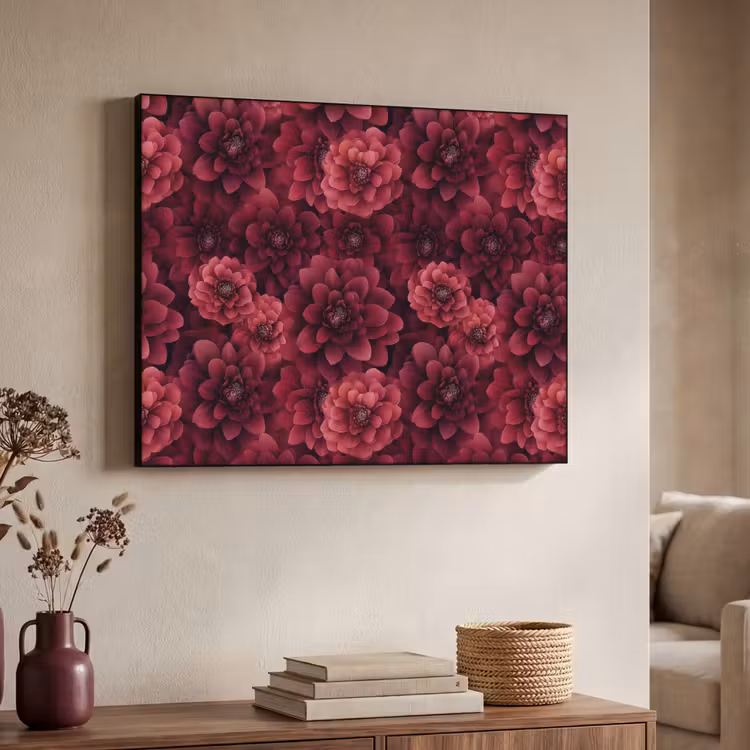 Art Frame - Dahlias - Bloemen - Rood — 4