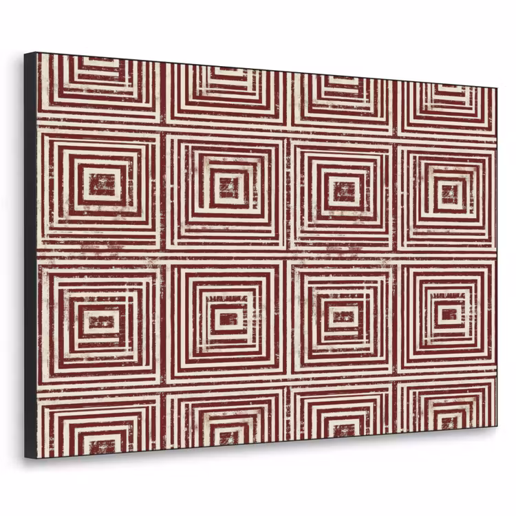 Art Frame - Geometrisch - Patroon - Rood — 1