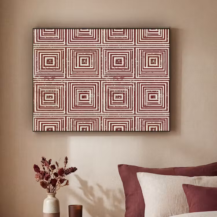 Art Frame - Geometrisch - Patroon - Rood — 2