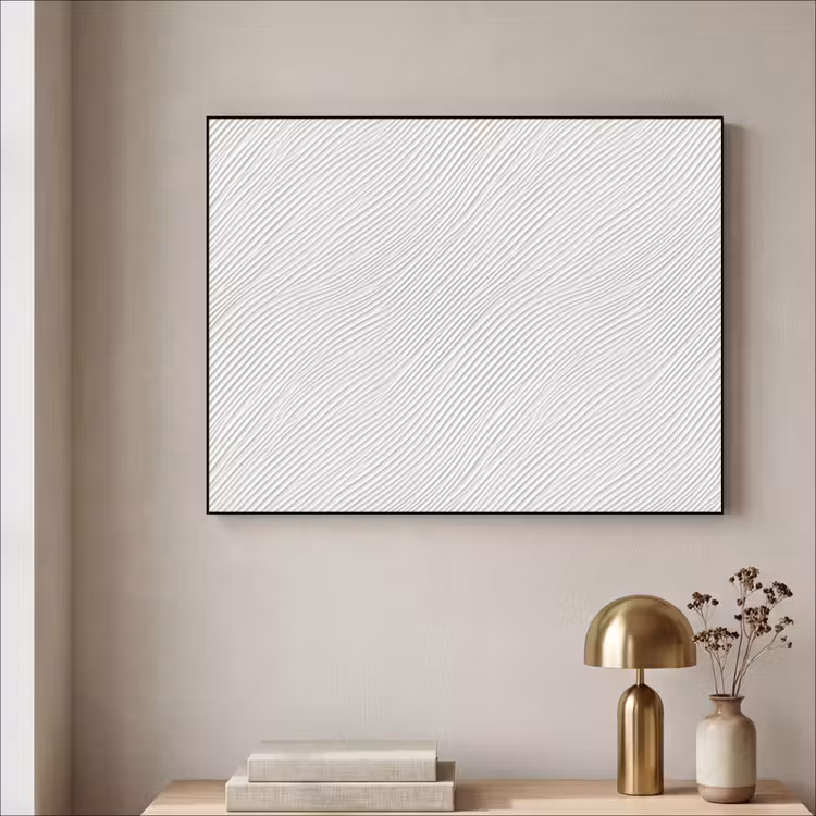 Art Frame - Golven - Ribbels - Wit — 3