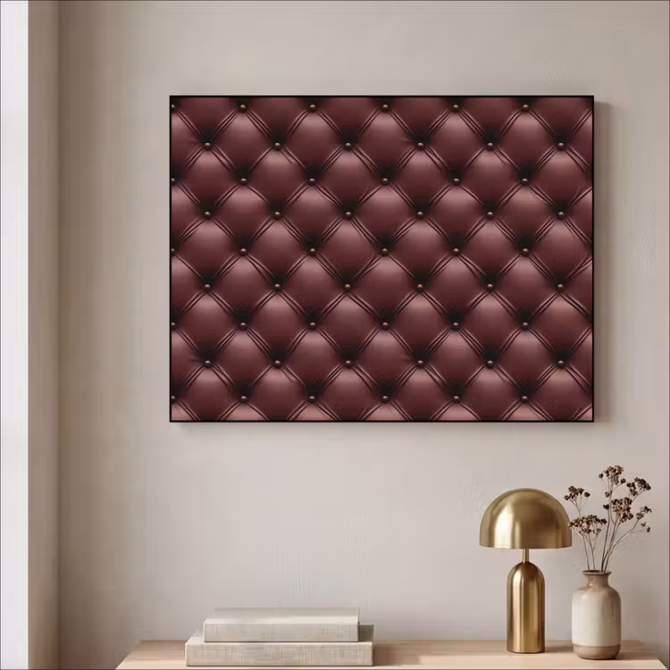 Art Frame - Leer - Patroon - Bordeaux — 3