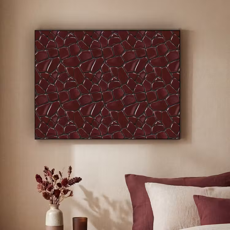 Art Frame - Mozaïek - Tegel - Bordeauxrood — 2