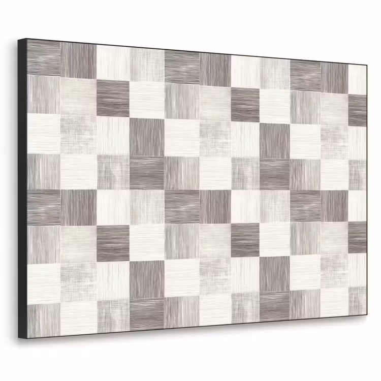 Art Frame - Patroon - Dambord - Houtnerf — 1