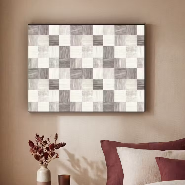 Art Frame - Patroon - Dambord - Houtnerf — 2