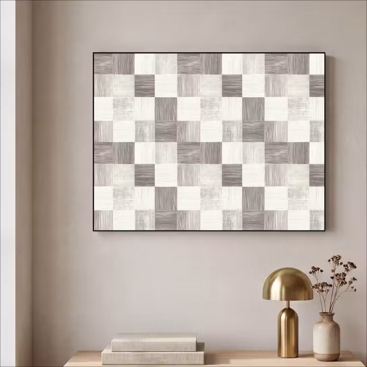 Art Frame - Patroon - Dambord - Houtnerf — 3