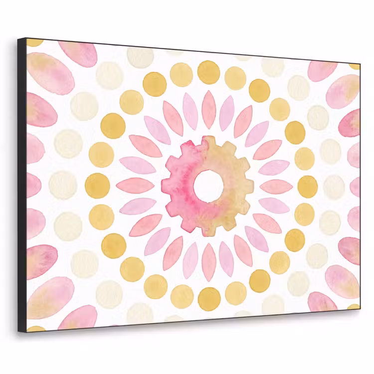 Art Frame - Abstract - Mandala - Kunst - Modern - Roze — 1