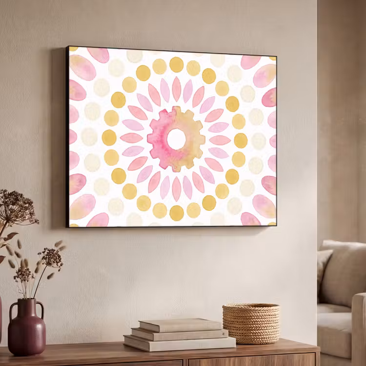 Art Frame - Abstract - Mandala - Kunst - Modern - Roze — 4