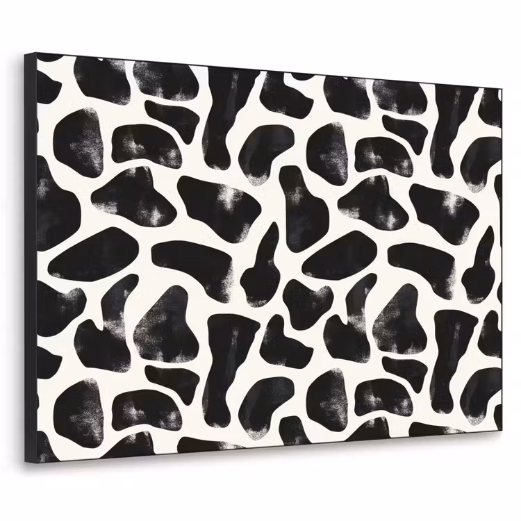 Art Frame - Dierenpatroon - Vlekken - Zwart - Wit — 1
