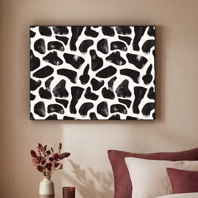 Art Frame - Dierenpatroon - Vlekken - Zwart - Wit — 2