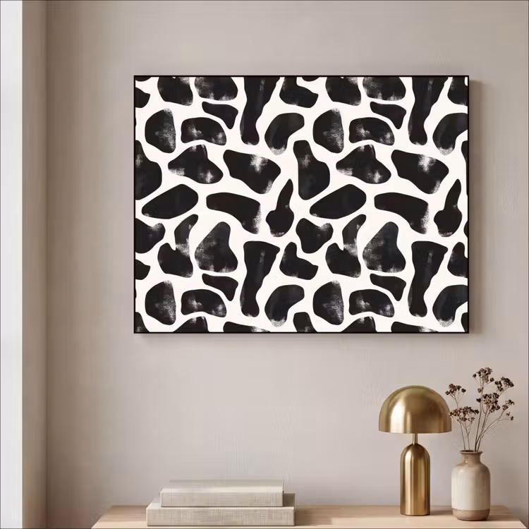 Art Frame - Dierenpatroon - Vlekken - Zwart - Wit — 3