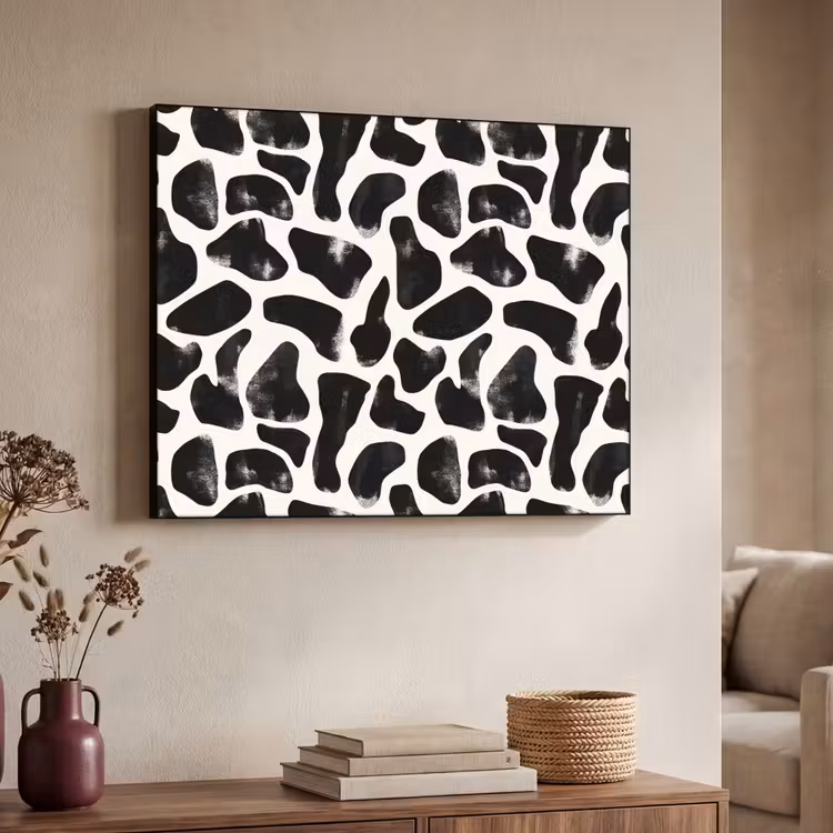 Art Frame - Dierenpatroon - Vlekken - Zwart - Wit — 4