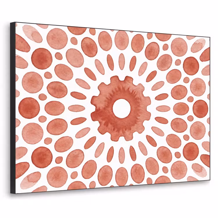 Art Frame - Patroon - Cirkels - Abstract - Modern - Rood — 1
